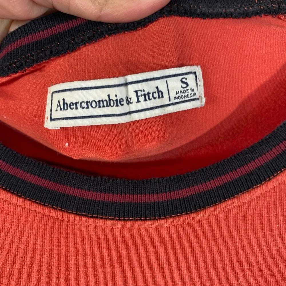 Abercrombie and Fitch orange shirt dress size S - Picture 4 of 5